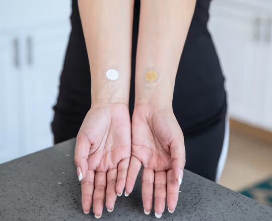 Energy Enhancer® Patches on arms